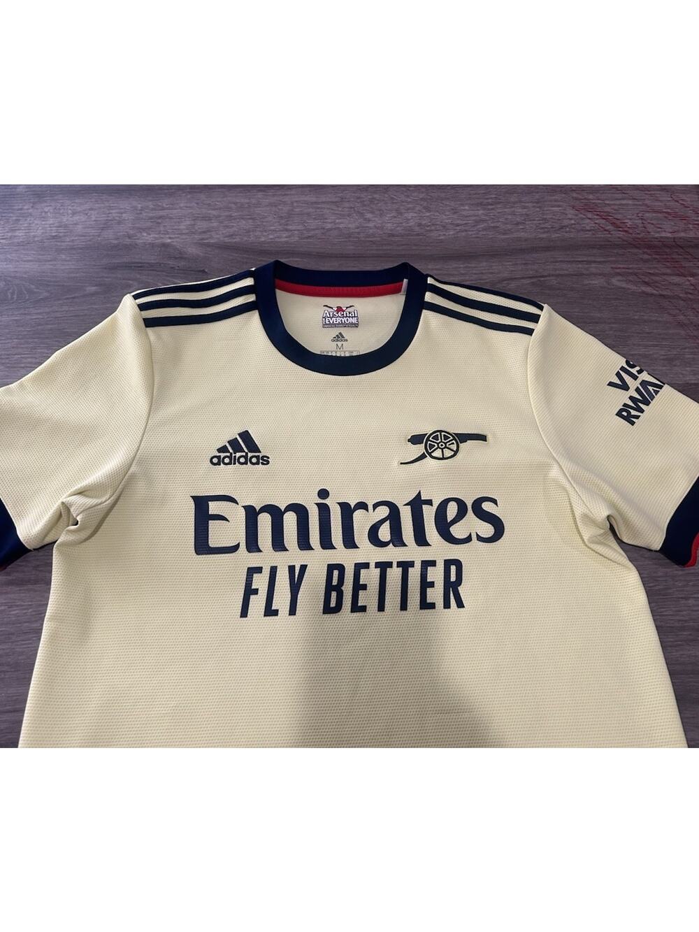 ARSENAL 2021 2022 AWAY FOOTBALL SHIRT SOCCER JERSEY ADIDAS Size Medium